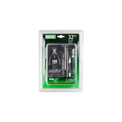 Imagen de SALKI Juego de Destornilladores Precisión 32 Piezas Kit Herramientas Piezas, para Bricolaje, Reparación Prodcutos Electrónica, Relojes, Gafas