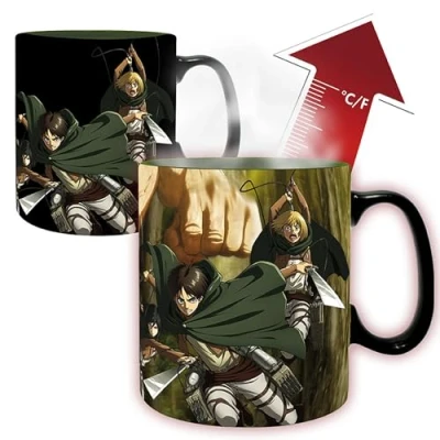 Imagen de ABYstyle ATTACK ON Titan Taza Heat Change 460 ml Eren S3