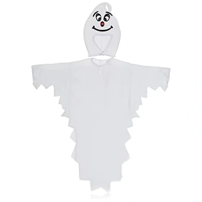 Imagen de com four® Disfraz de Fantasma para niños Halloween con Capucha y niñas, 110 cm