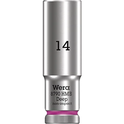 Imagen de WERA 05004536001 8790 HMB Deep 14,0 Llave de vaso larga con arrastre 3/8&quot;