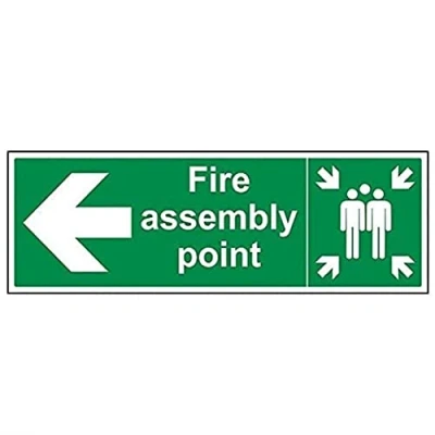 Imagen de VSafety Señal para montaje de incendios (600 x 200 mm, plástico rígido, 6 mm 2 mm)
