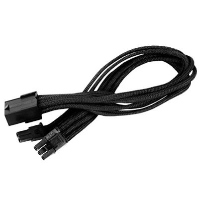 Imagen de SilverStone SST PP07 PCIB Cable de extensión fuente alimentación 25 cm 8 pines a PCI E 6 + 2 pines, negro