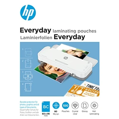 Imagen de HP Láminas para plastificar tarjetas de visita 80 micras, 100x