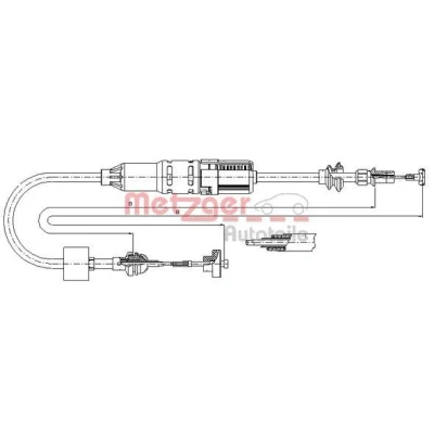 Imagen de METZGER 10.3442 Cable de Embrague con reajuste automático COFLE VOLKSWAGEN: Polo III Hatchback