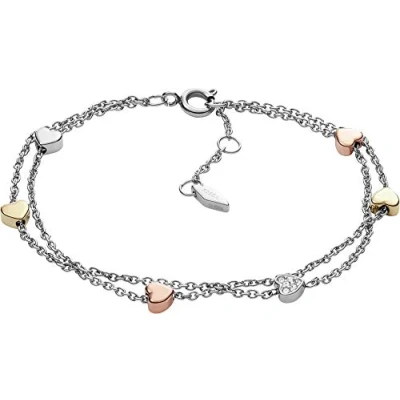 Imagen de Fossil Vintage Motifs Pulsera silver/roségold/goldcoloured, Mujer, Talla: One Size, Silver/roségold/gold coloured