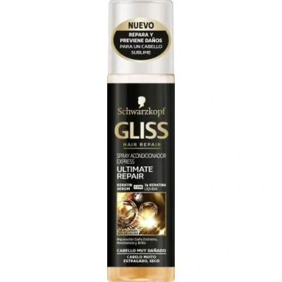Imagen de Gliss Spray Acondicionador Express Ultimate Repair Para cabello muy dañado 200 ml Schwarzkopf : Pack de 3 = 600ml