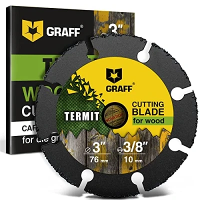 Imagen de GRAFF Termit Disco de corte para Madera 76 mm Amoladora cortar Madera, Laminado, Plástico Carburo Tungsteno recta (Die Grinder)