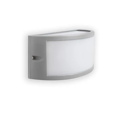 Imagen de Faro Barcelona 70696 NEGUS Aplique, 60W, aluminio y difusor policarbonato opal, color gris