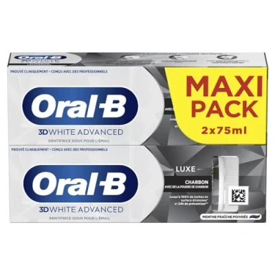 Imagen de Oral B 3D White Whitening Therapy Limpieza Intensa Pasta Dentífrica 2 x 75 ml