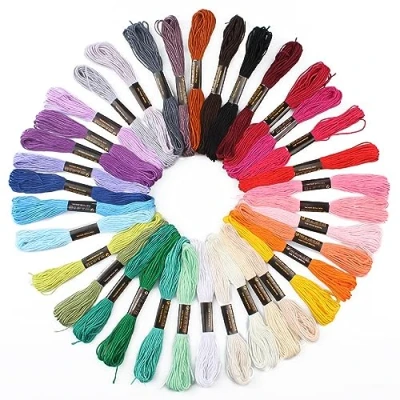 Imagen de Hilos de 36 Colores para Bordar,Hilos Hacer Pulseras,Hilos Pulseras,Hilo Bordar,Hilo Punto Cruz,Punto Cruz Ideal,Pulsera Brasileña, Pasatiempos Creativos,Cross Stitch Bordado