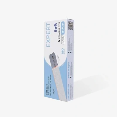 Imagen de STALEKS PRO Recambio Fundas de Limas mineral con espuma «Papmam» para base recta Expert Papel ecológico 25 Pcs (Grano 180)