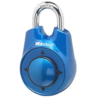 Imagen de Master Lock 1500iD Candado de combinación direccional, 1 paquete, color azul