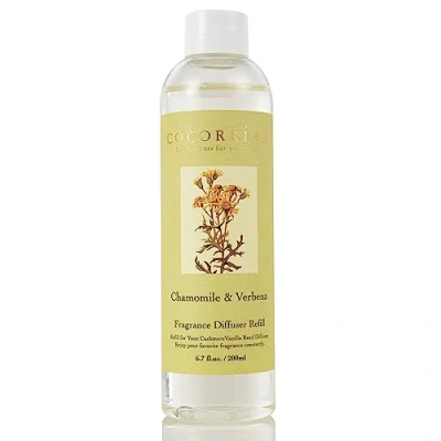 Imagen de Cocorrína Repuesto Difusor Carrizo Manzanilla Verbena 200ml Aceite Perfumado para Fragancia de Hogar Dormitorio, Baño Oficina Decoración