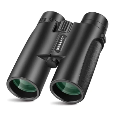 Imagen de Prismaticos Profesionales para Adultos 10x42 Largo Alcance, Antiniebla e Impermeables, Prismas BaK4 y Lentes FMC, Potentes Binoculares Observación de Aves, Caza, Senderismo