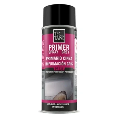 Imagen de TECTANE IMPRIMACIÓN PS 134 Gris, Imprimación para Aluminio, Acero y Superficies Metálicas, Antioxidante, Resistente a Altas Temperaturas, Interior Exterior, Bote 400 ml