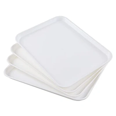 Imagen de Bblie Bandejas para Servir Comida, Bandeja Rectangular Juego De 4
