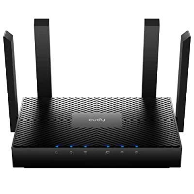 Imagen de Cudy Router Wi Fi 6 de Doble Banda AX3000, 802.11ax, 160 MHz, MU MIMO, OFDMA, WireGuard, OpenVPN, WPA3, WR3000