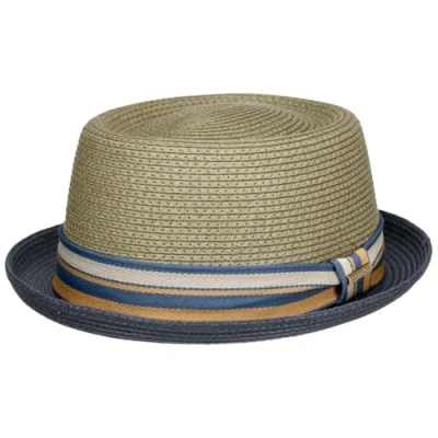 Imagen de Stetson Sombrero de Paja Licano Toyo Pork Pie Mujer/Hombre Playa Sol con Forro, Banda Grosgrain Primavera/Verano L (58 59 cm) Gris