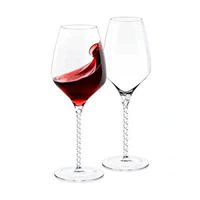 Imagen de Wilmax Juego de 2 copas vino blanco y tinto, 800 ml, aptas para lavavajillas, modernas, resistentes al deslustre