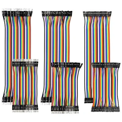 Imagen de YXPCARS 240 Piezas Jumper Wires Kit Cables de Puente 10cm y 20cm Macho a Hembra, Macho, Hembra sin Soldadura para Arduino Proyecto