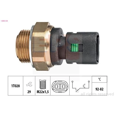 Imagen de Interruptor de temperatura, ventilador del radiador EPS 1.850.128