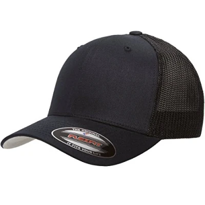 Imagen de Flexfit Men&#039;s Athletic Baseball Fitted Cap Tapa, Azul Marino Oscuro, L/XL para Hombre