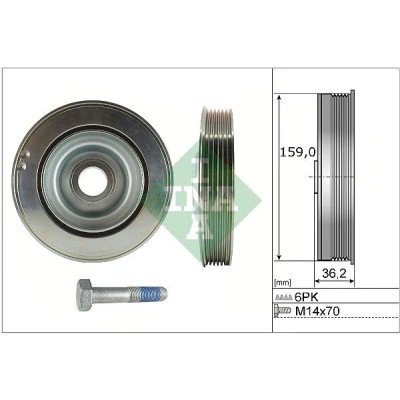 Imagen de INA 544 0173 20 Kit poleas, cigüeñal CITROËN: C4 Grand Picasso 2