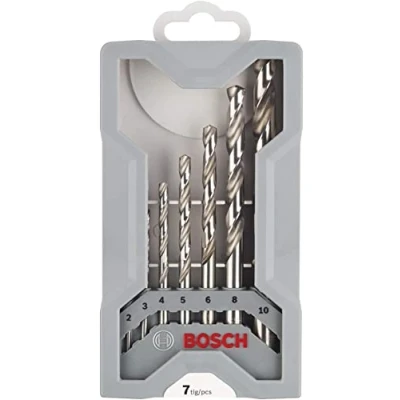 Imagen de Bosch 2 608 589 295 Set de 7 brocas para metal Mini X Line HSS G, 135 2; 3; 4; 5; 6; 8; 10 mm (pack 7)