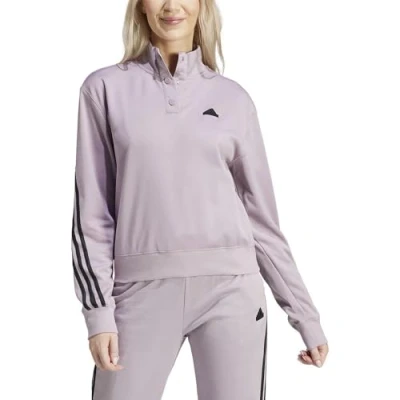 Imagen de adidas Sportswear Iconic Warpping SNAP Sudadera, Mujer, Talla: Medium, Preloved fig/black