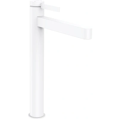 Imagen de hansgrohe Finoris Grifo monomando de lavabo 260 con vaciador Push Open, blanco mate, 76070700