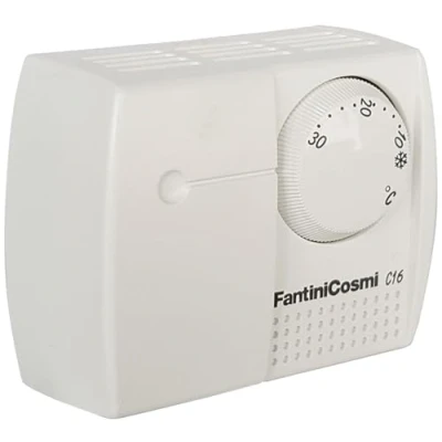 Imagen de Termostato Ambiente analógico con Rueda, fácil Ajuste, diseño Compacto, Ideal para controlar Temperatura en hogares y oficinas.