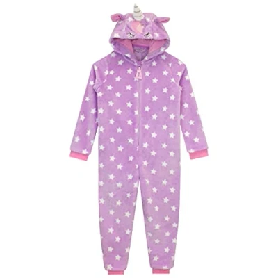 Imagen de Harry Bear Pijama De Unicornio Mono Pijamas Polares Niño Manta Morado 6 7 Años
