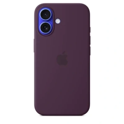 Imagen de Apple Funda de silicona con MagSafe para iPhone 16, Ciruela