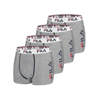 Imagen de FILA Fi/1bcx4/Fu5040 Ropa Interior de Hombres, Gr, XXL (Pack 4)
