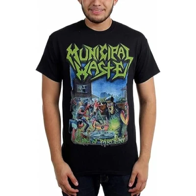 Imagen de RSBADJEUF Municipal Waste Mens The Art of Partying T Shirt