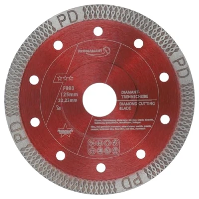 Imagen de PRODIAMANT disco diamantado 125mm F993 para azulejos y gres porcelánico 125 mm x 22,23 de corte extrafino