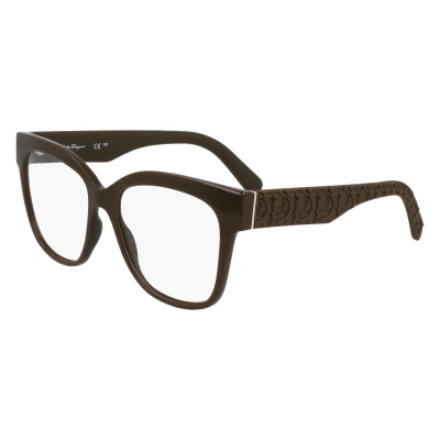Imagen de Salvatore Ferragamo SF2956E Sunglasses, 324 Dark Khaki, 54 Women&#039;s