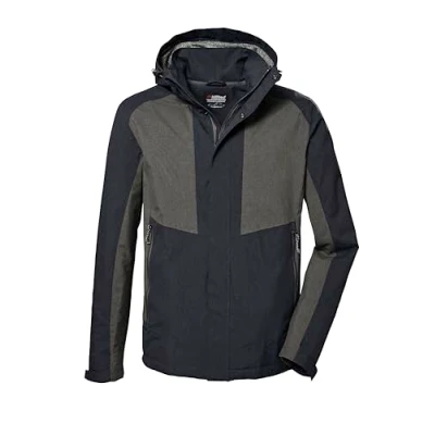 Imagen de killtec Hombres Chaqueta funcional impermeable/chaqueta para exteriores con capucha desmontable KOS 54 MN JCKT, blue, 3XL, 41334 000