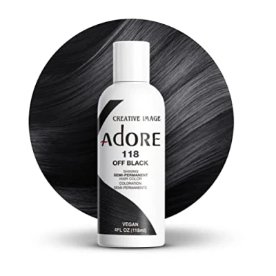 Imagen de Adore Shining Tinte semipermanente para el cabello, negro 118