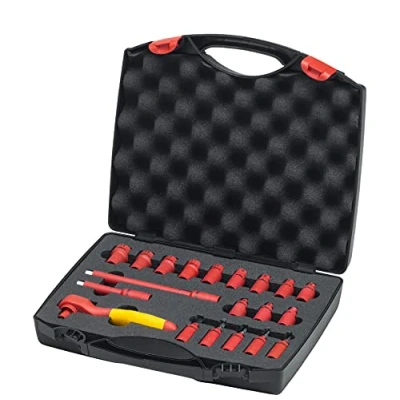 Imagen de Wiha Juego de llaves carraca aisladas 1/4&quot; 21 uds. caja incluida (43025)