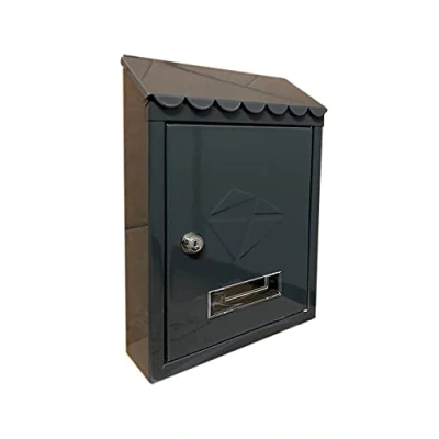 Imagen de kippen 10005BN Buzón modelo IRON. Color negro. Dimensiones: 300 x 210 70 mm, Dimensioni: 300x210x70 mm