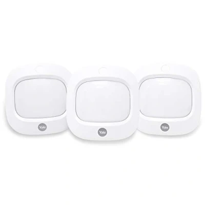Imagen de YALE AC 3PETPIR Detector de Movimiento para Mascotas (Set 3), Blanco