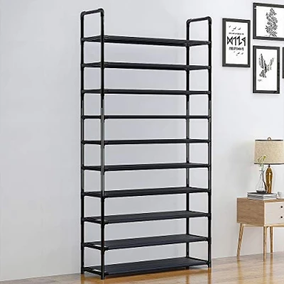 Imagen de LANTUS Zapatero de 10 Niveles, Organizador Zapatos, con Capacidad para 50 Pares Salón, Guardarropa y Vestíbulo 100 * 30 176cm Capa