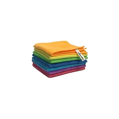 Imagen de Vileda Paños de microfibra Colors, multipack 30 x cm, multicolor para distinguir los ámbitos aplicación, paquete 7 unidades