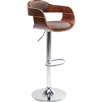 Imagen de Kare Design Taburete bar Monaco chocolate, metal, marrón 106x48x48cm, sala de estar