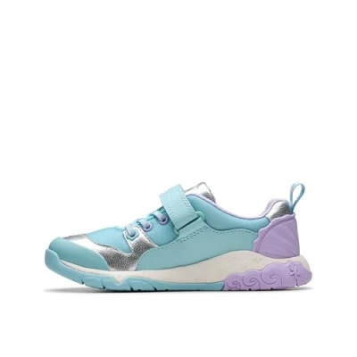 Imagen de Clarks Tidal Shell Zapatillas para niños, Talla: 32, Light blue Zapatos