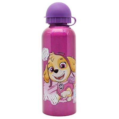 Imagen de Botella de agua infantil reutilizable aluminio 530 ml La Patrulla Canina Chicas