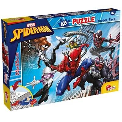 Imagen de Liscianigiochi Marvel Puzzle DF M Plus 48 Spiderman, Multicolor (99627)