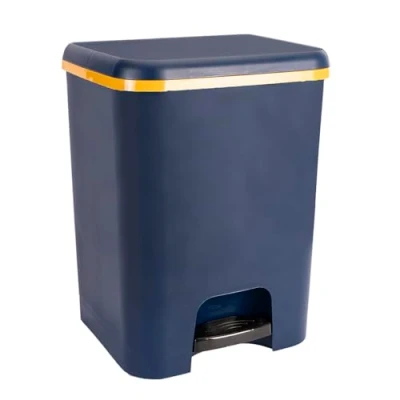 Imagen de COM FORT HOUSE Cubo de Basura con Pedal Capacidad 20 litros Reciclaje Color Azul Marino Limpieza Fácil