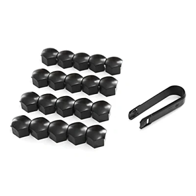 Imagen de Skoda 00071215P01C Tapas para Tornillos de Rueda (20 Unidades), Color Negro Mate